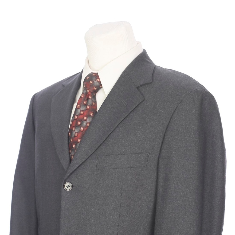 Brooks Brothers Solid Gray Stretch Wool Sport Coat - image 1